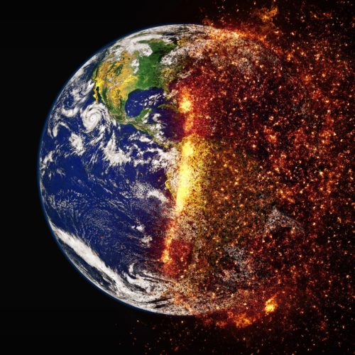 Half of the earth in flames due to climate change